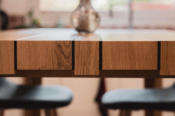 Table haute chêne